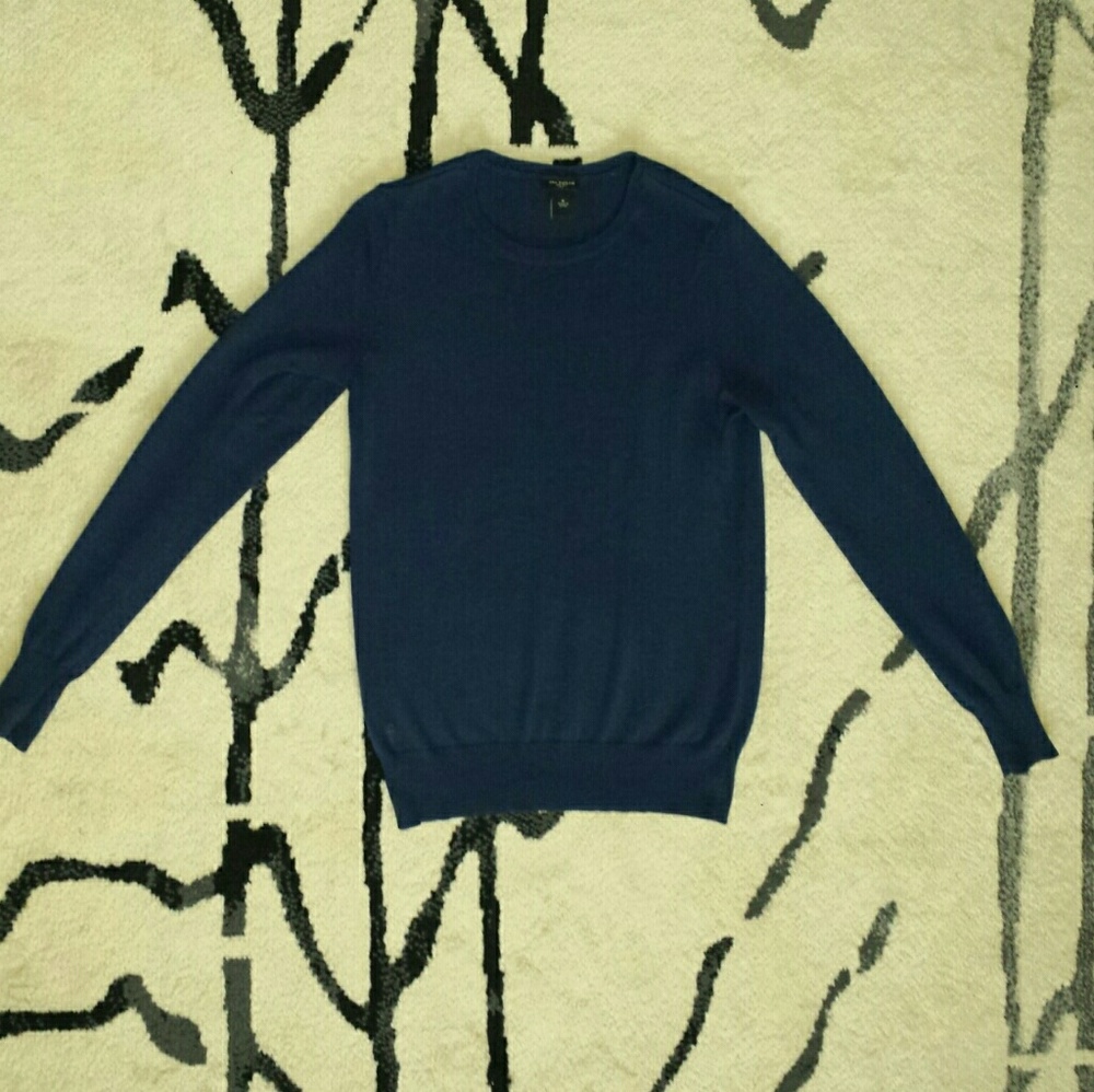 Ann Taylor Navy Sweater Top Size Medium